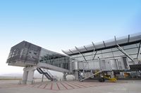 Situated to the north of the Terminal 1, the NSC is a two-storey facility equipped with 10 frontal stands for narrow-bodied aircraft.