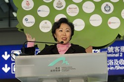 Ms Cheng says the carbon reduction pledge is an important step in the right direction, and the concerted efforts of the airport community, led by the Airport Authority, will make a difference.