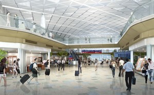 Interior of the Midfield Concourse