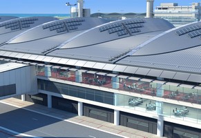 Rooftop solar panels at Midfield Concourse to harness renewable energy