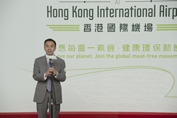 Mr Fung says that HKIA fully supports and advocates a meat-free green diet and lifestyle.